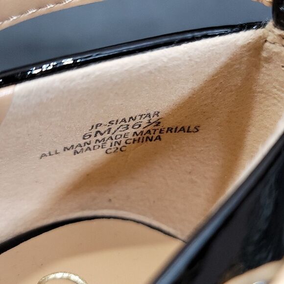 BRAND JESSICA SIMPSON WOMEN'S SIANTAR PATENT EMBOSSED PLATFORM HEELS - Picture 14 of 16